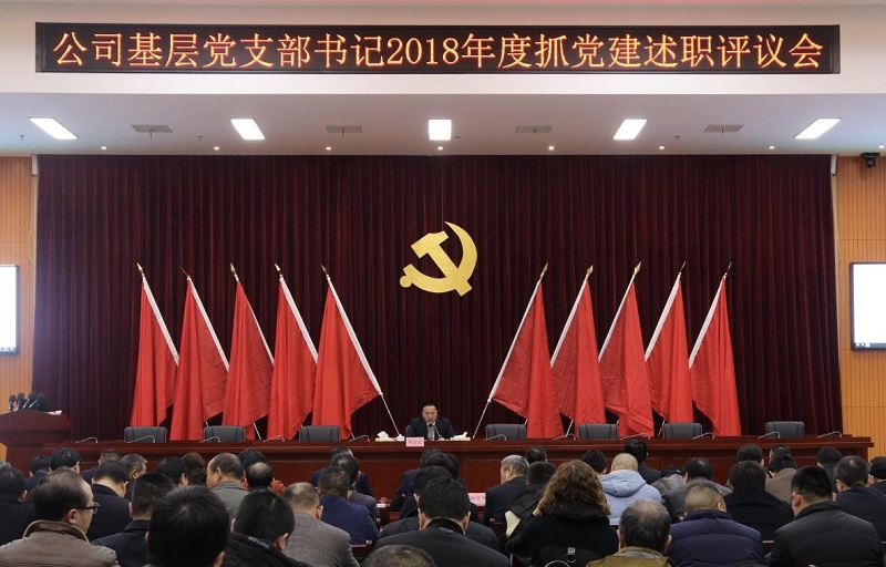 公司舉行基層黨支部書記2018年度抓黨建述職評議會(huì)