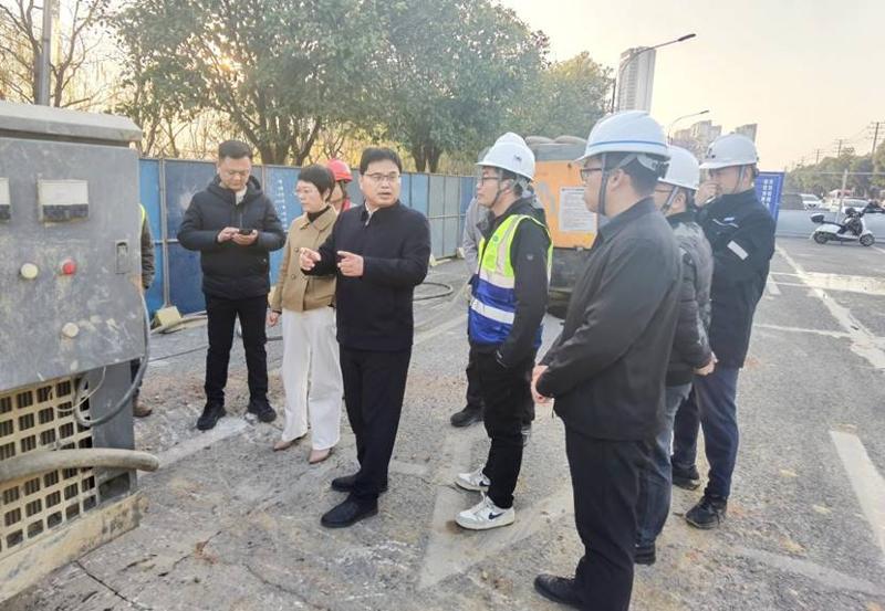 李美云到公司岳陽污水治理項(xiàng)目督導(dǎo)施工建設(shè)