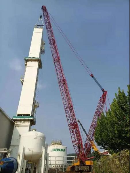 華東分公司普萊克斯(合肥)搬遷  項目冷箱吊裝就位