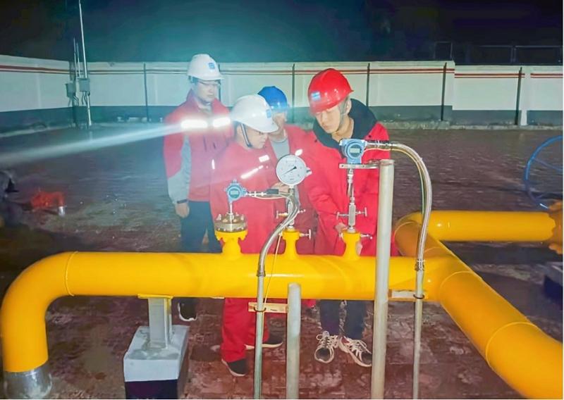 華北分公司江西天然氣(大余-信豐段)管道干燥成功驗收