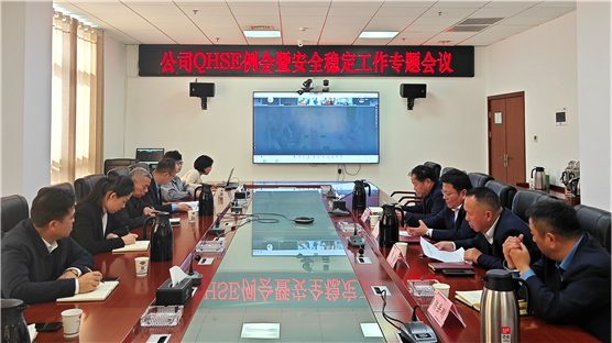公司召開QHSE例會暨安全穩(wěn)定工作專題會 | 打贏風(fēng)險防控“保衛(wèi)戰(zhàn)”